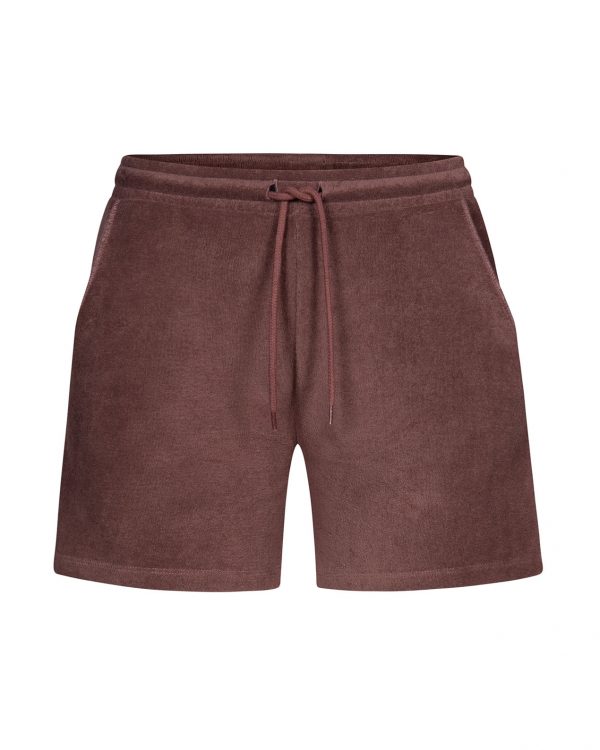 shorts i brun frotté