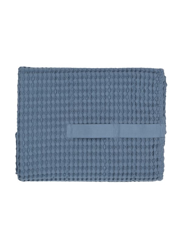 Badlakan Big Waffle Towel and Blanket i färgen grey blue från The Organic Company, Cobosabi