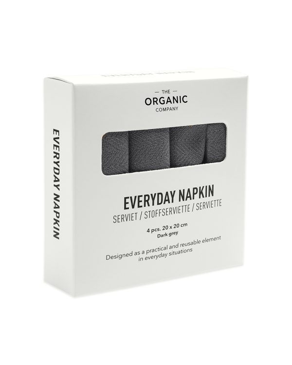 Everyday Napkin mörkgrå från The Organic Company hos Cobosabi