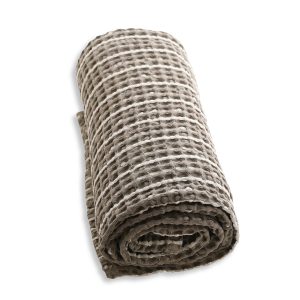 Big Waffle badlakan Clay stone i ekologisk bomull från The Organic Company hos Cobosabi