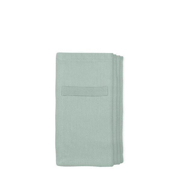 Vardagsservett Dusty mint 4-pack av ekologisk bomull från The Organic Company hos Cobosabi