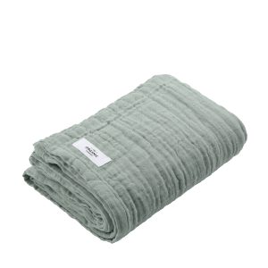 FINE badlakan Dusty mint av 3 lager bomullsmuslin från The Organic Company hos Cobosabi