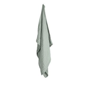 FINE handduk Dusty mint av 3 lager bomullsmuslin från The Organic Company hos Cobosabi