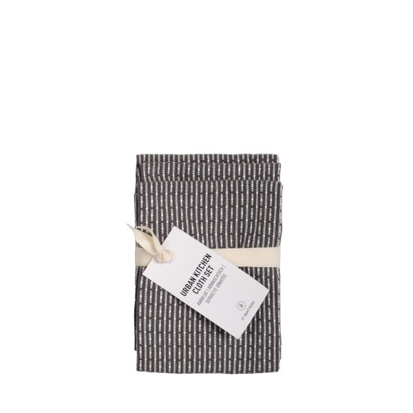 Liten disktrasa set (3 st) av ekologisk bomull GOTS Evening grey från The Organic Company hos Cobosabi