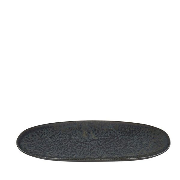 Oval sushitallrik Onyx noir från Tokyo Design Studio