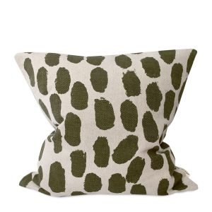 Kuddfodral Dots olivgrön från Fine Little Day hos Cobosabi
