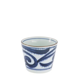 Japansk kopp Aisomon blå vit från Tokyo Design Studio