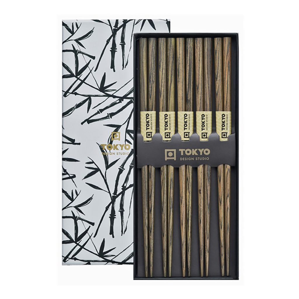 Ätpinnar trä i presentkartong från Tokyo Design Studio hos Cobosabi