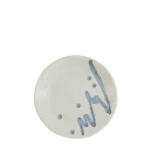 japansk tallrik Koshoku Marche vit/blå från Tokyo Design Studio hos Cobosabi