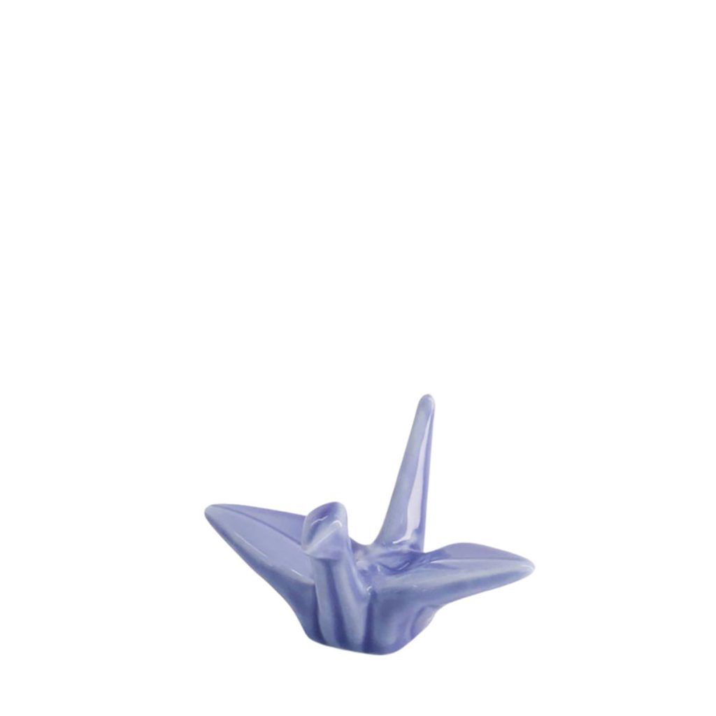 Stöd till ätpinnar, ljusblå trana från Tokyo Design Studio