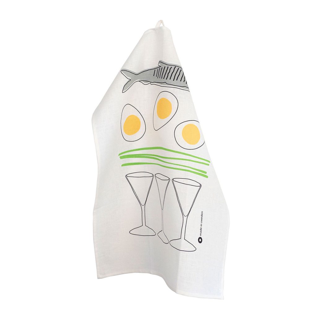 Kökshandduk sill och ägg från Rotor