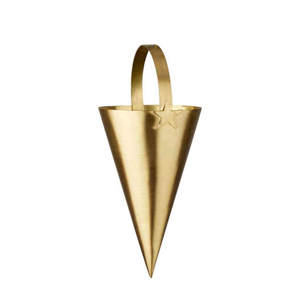 Juldekoration Star i matt mässing från danska H Skjalm P
