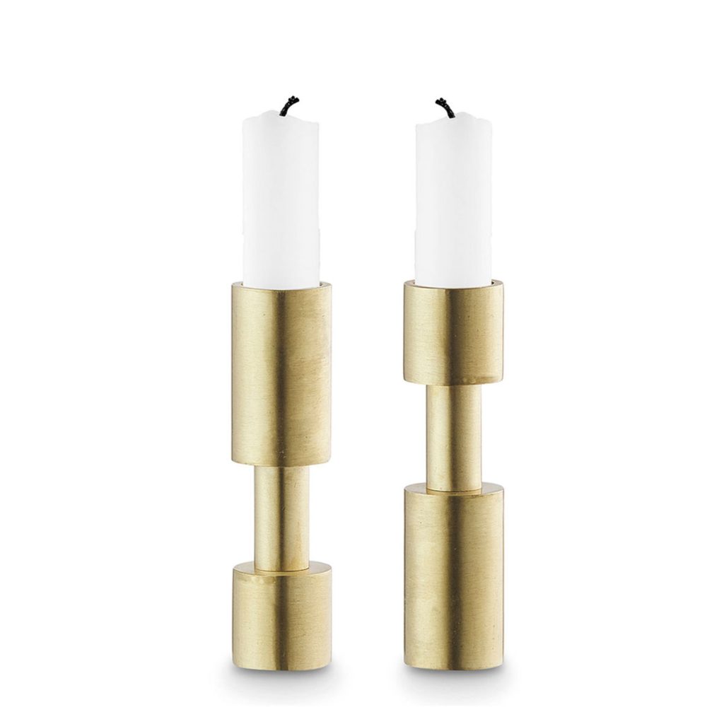 Ljusstake Sunday rund i mässing