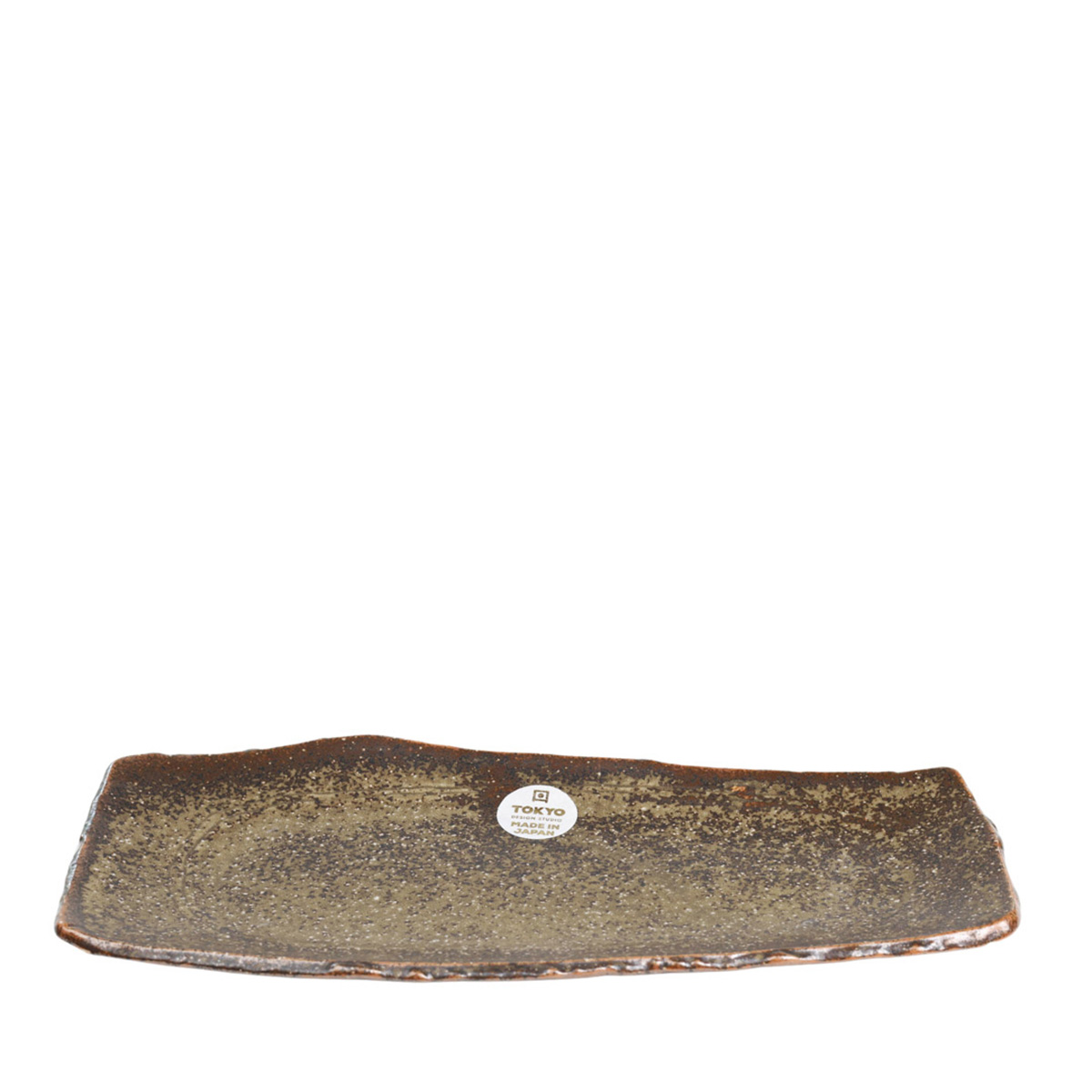 Stor japansk sushitallrik Fudo i brunt från Tokyo Design Studio hos Cobosabi