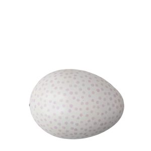 Ägg prick mini vit/rosa lila från Paradisverkstaden