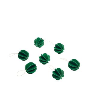 6 styck kulor i trä 3,5 cm mörkgrön från Lovi