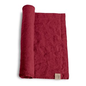 Lovely löpare cabernet I linne från Lovely Linen