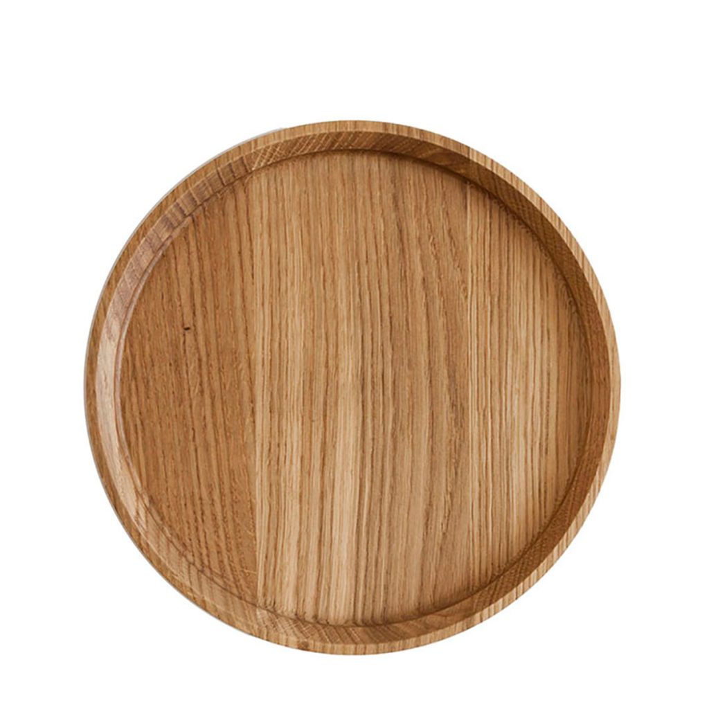 Rund bricka i ek ø28cm från 55North