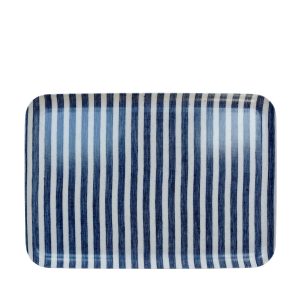 Bricka Blå och vit randig large från Fog Linen Work hos Cobosabi