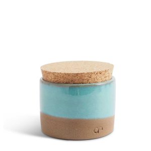 Burk turquoise av keramik från Aveva