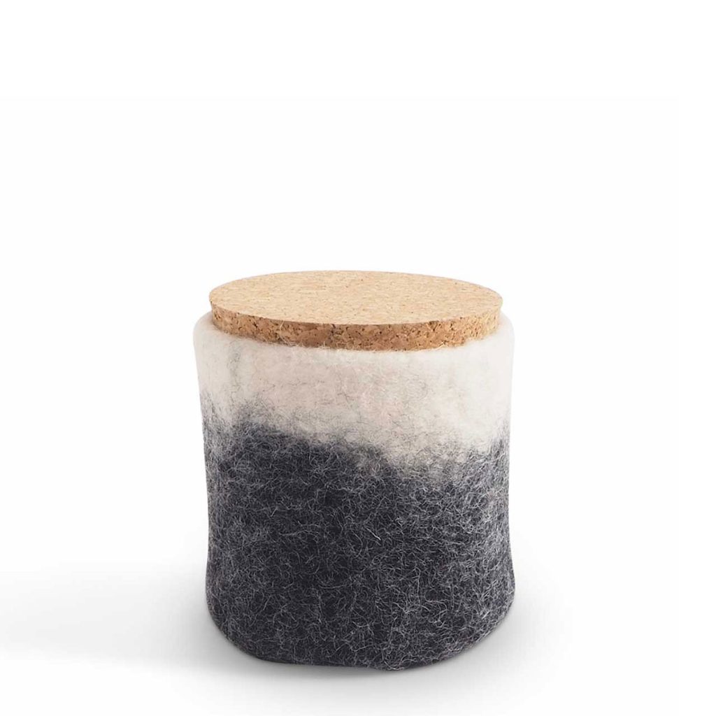 Burk av ull mörkgrå från Aveva