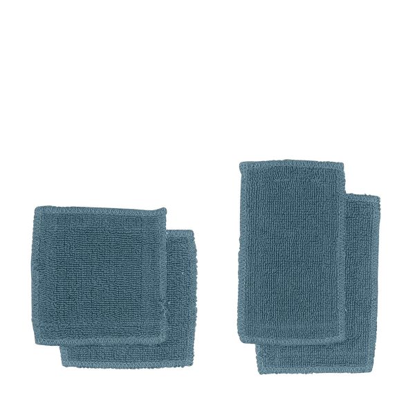 CALM makeup pads gråblå i frotte från The Organic Company