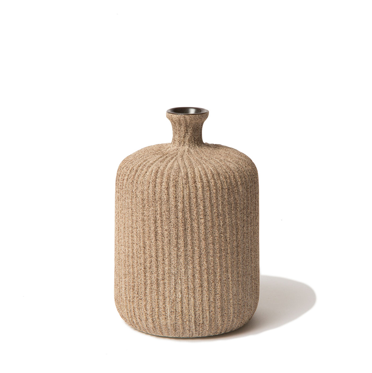 Vas Bottle medium sand medium stripe från Lindform