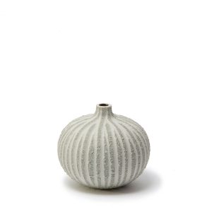Vas Bari small stone stripe light grey rough från Lindfors hos Cobosabi