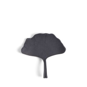 Ginkgoblad svart i keramik från Aveva