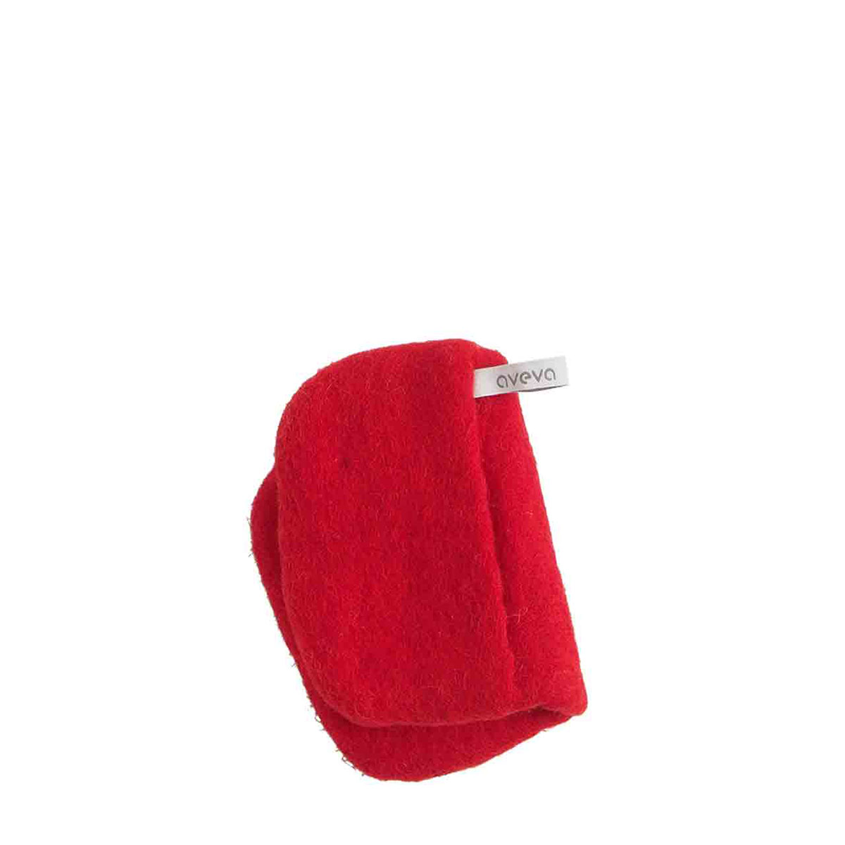 Grytlapp röd av ull från Aveva