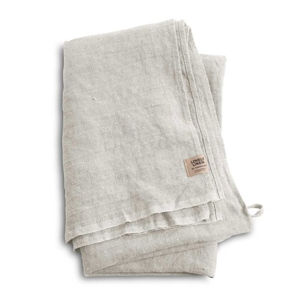 Badlakan Lovely Hamam light grey i linne från Lovely Linen