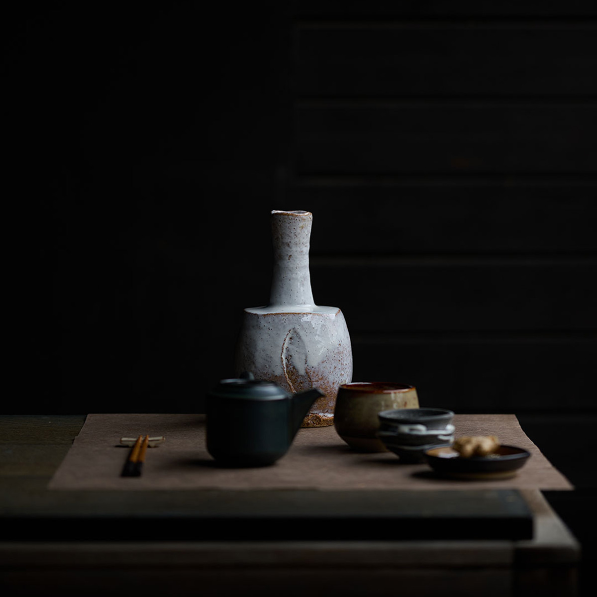 Japansk vas Hagi ware - Bild 2