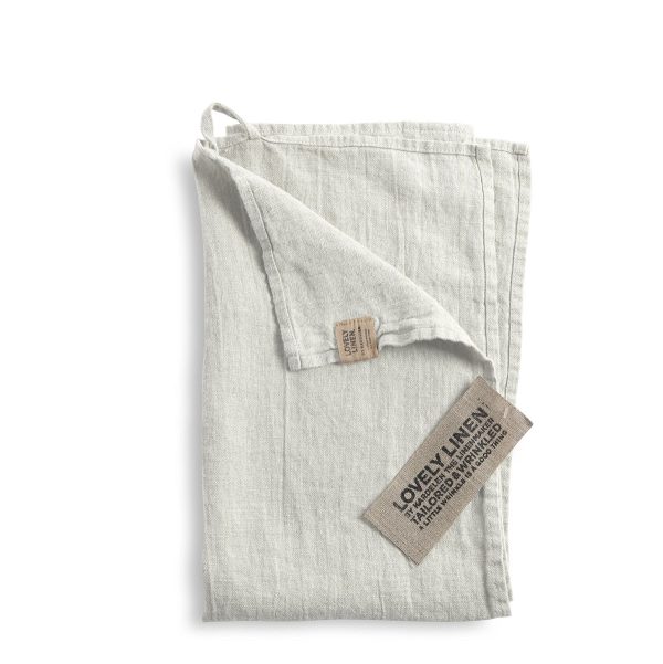 Lovely kökshandduk light grey i linne från Lovely Linen