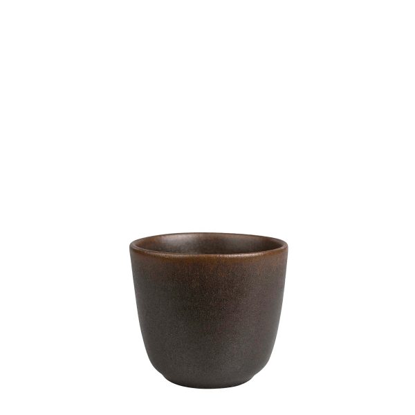 Kopp liten Morgon grå brun från Paradisverkstaden