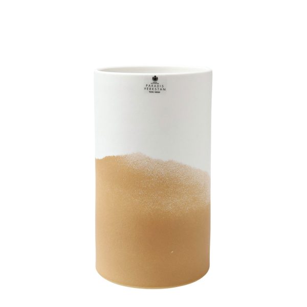 Låg vas Horisont ockra från Paradisverkstaden