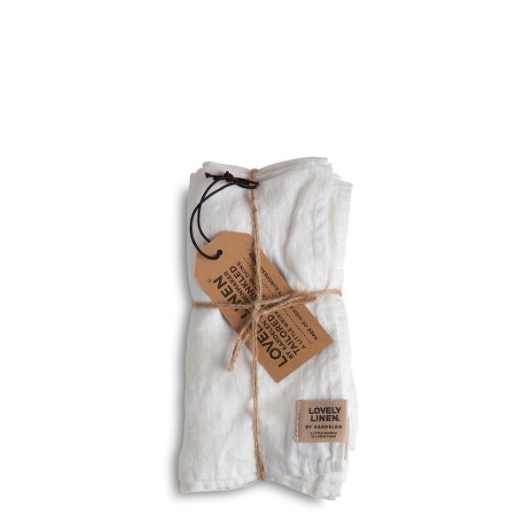 Misty linneservetter cloud från Lovely Linen