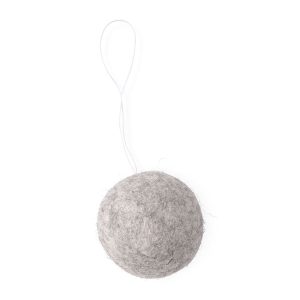 Julpynt Little hangings kula grå av ull från Aveva