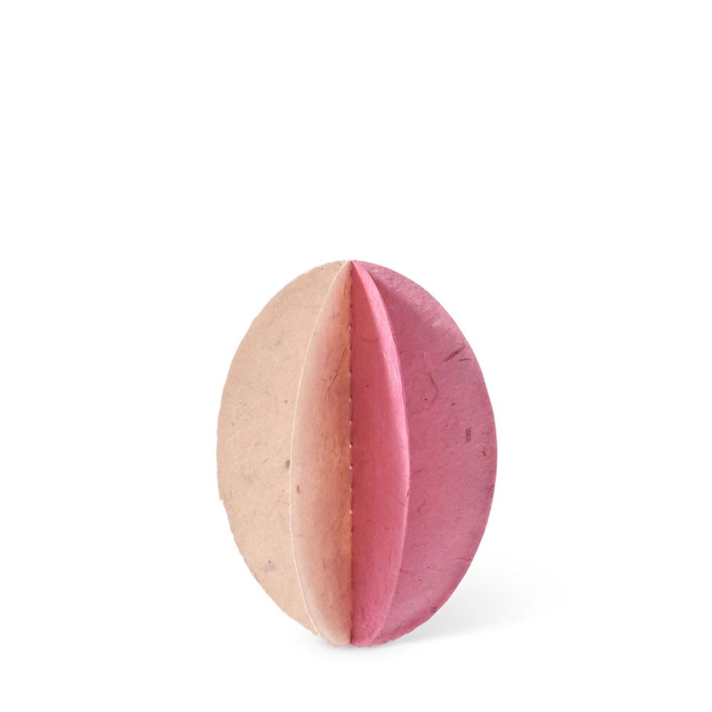 Påskpynt pappersägg pinkish av papper från Aveva