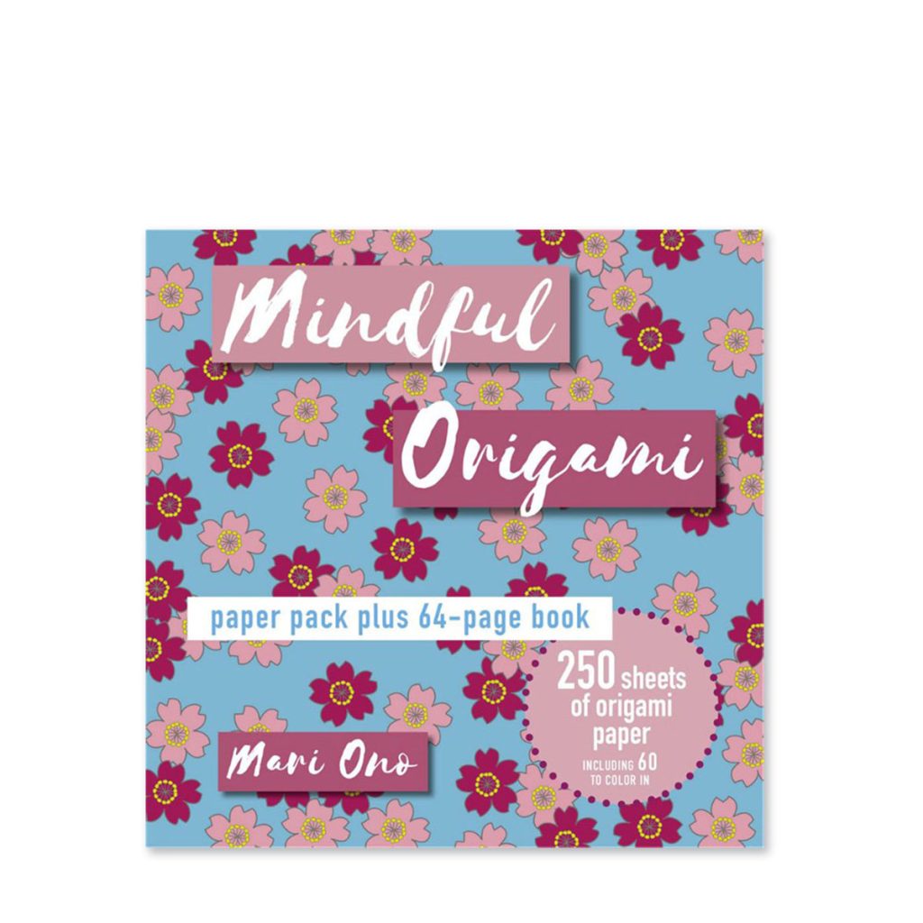 Mindful Origami bok med papper till origami av Mari Ono