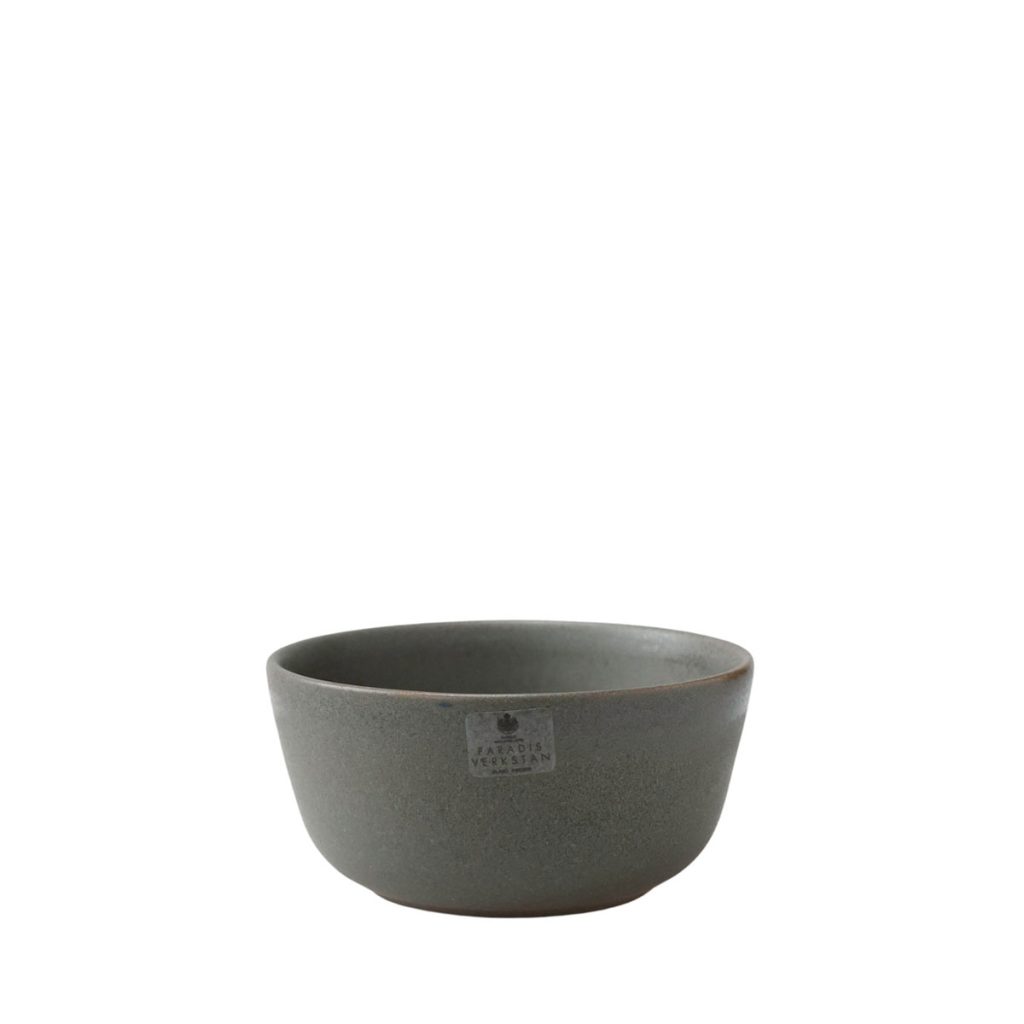 Skål liten Morgon grå grafit från Paradisverkstaden