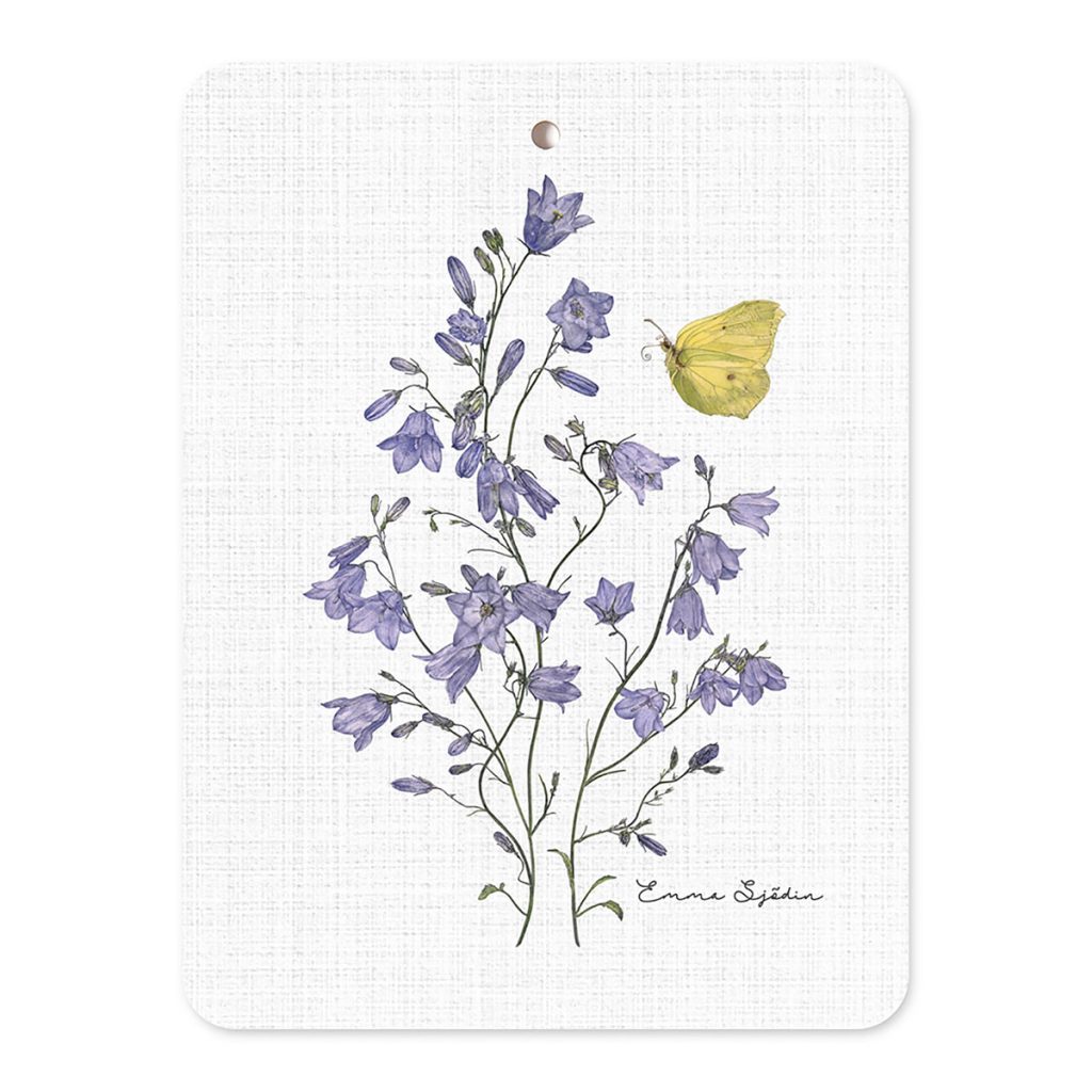 Skärbräda Blåklocka från Emma Sjödin hos Cobosabi