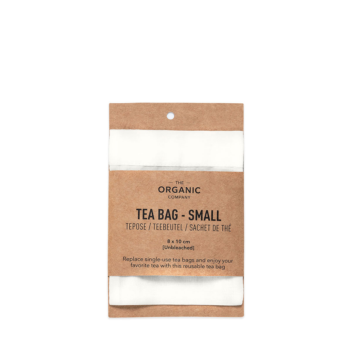 Tea bag small i ekologisk bomull från The Organic Company