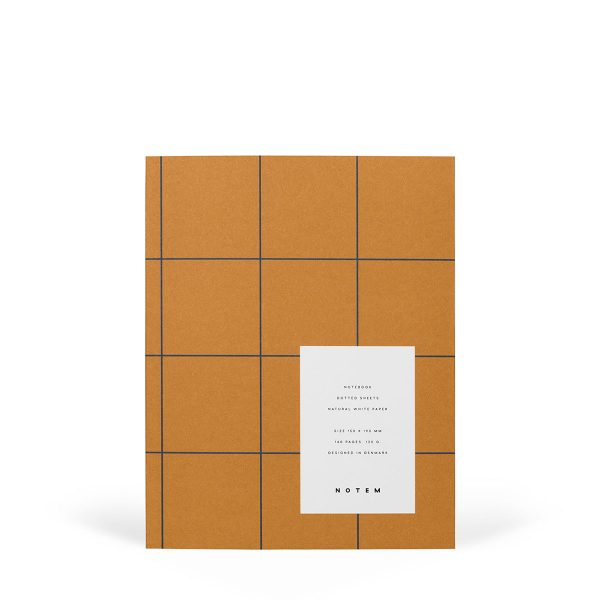 UMA Notebook medium i färgen ockra från NOTEM hos Cobosabi