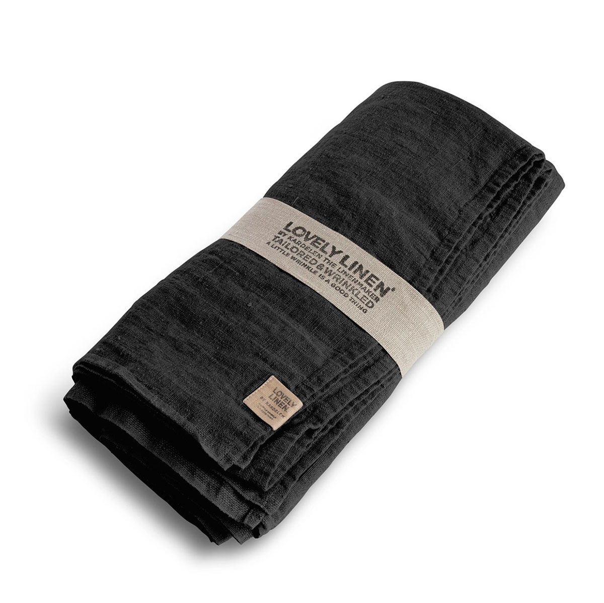 Lovely linneduk mörkgrå 145x300 från Lovely linen