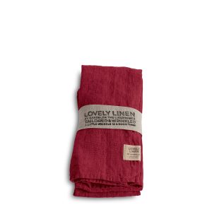 Lovely linneservetter cabernet från Lovely Linen