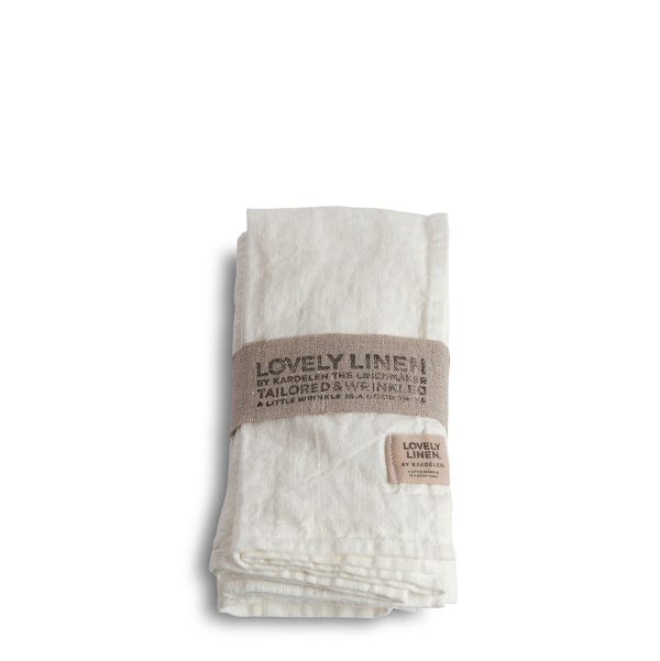 Lovely linneservetter ofwhite från Lovely Linen