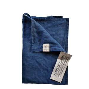 Lovely gästhandduk mörkblå i linne från Lovely Linen