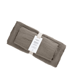 FINE handduksset, handduk och badlakan, Clay i ekologisk bomull från The Organic Company