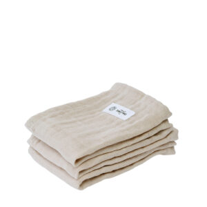 FINE Tvättlappar 3-pack Stone i ekologisk bomull från The Organic Company