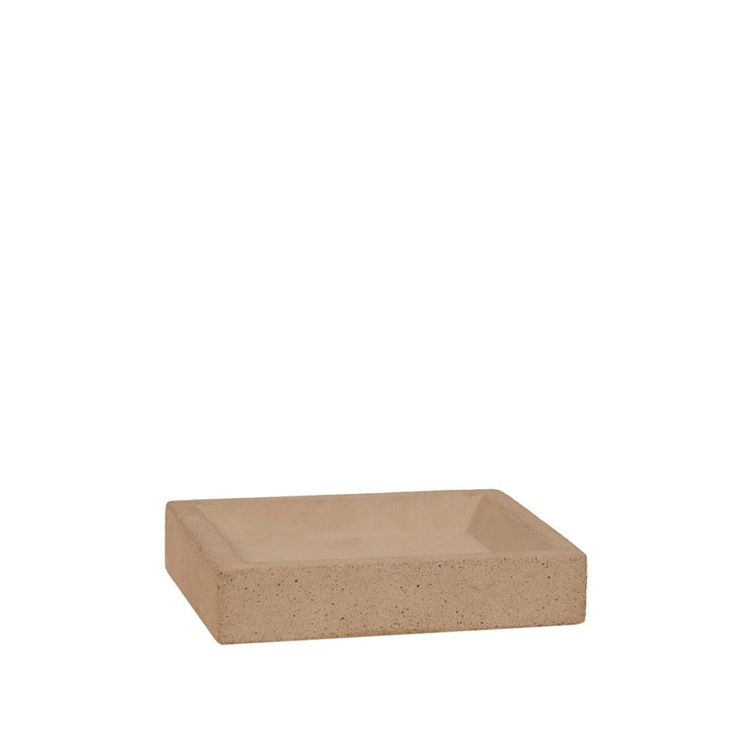 Tvålkopp Tove i grå betong från Iris Hantverk